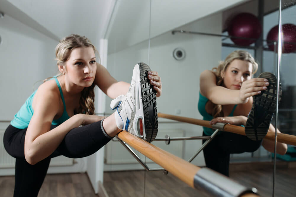 Girl Performing Barre